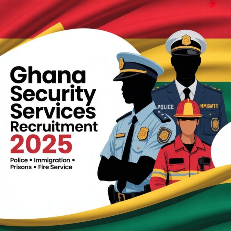 Read more about the article How To Apply For Ghana Police, Immigration, Prisons & Fire Service Recruitment 2025
