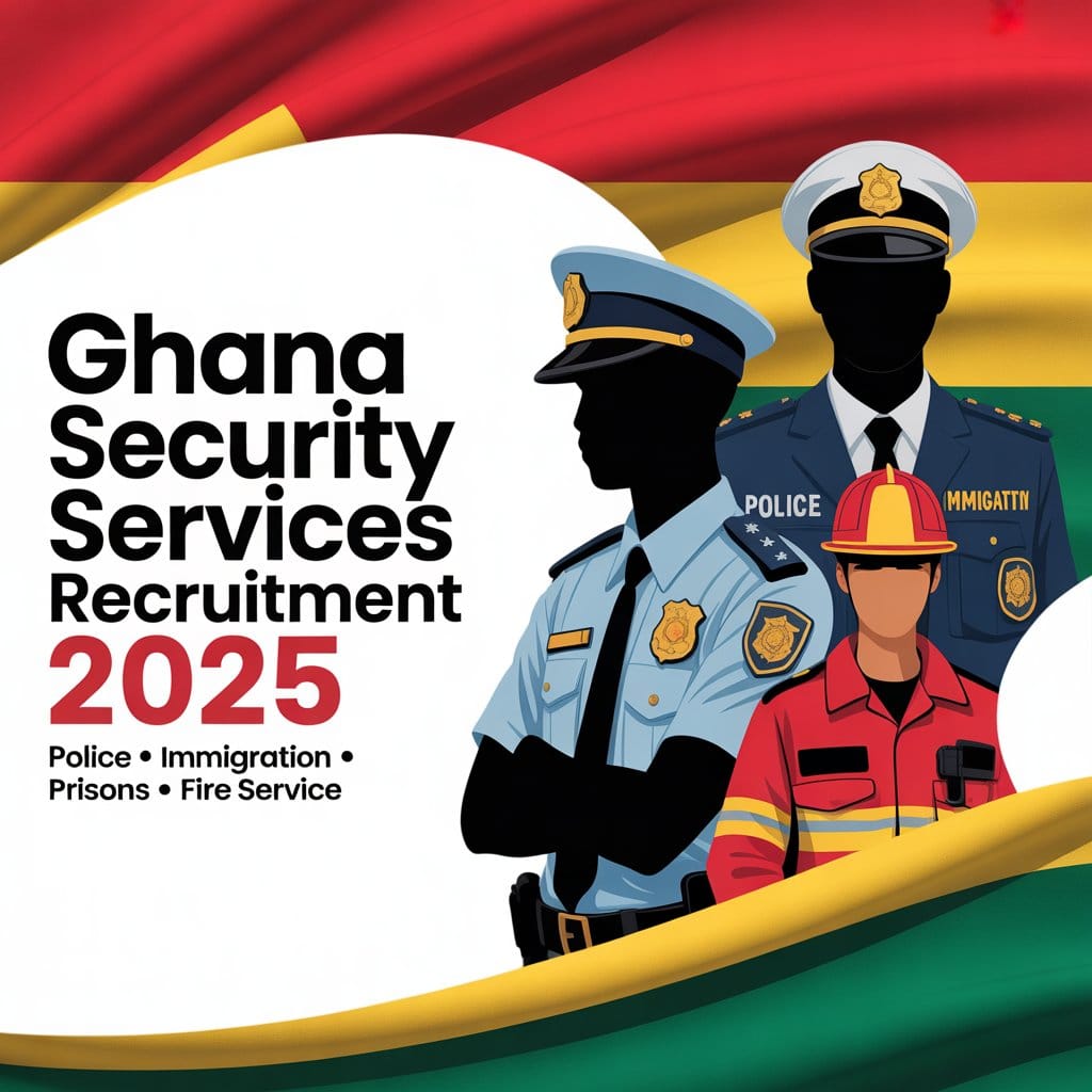 Read more about the article How To Apply For Ghana Police, Immigration, Prisons & Fire Service Recruitment 2025